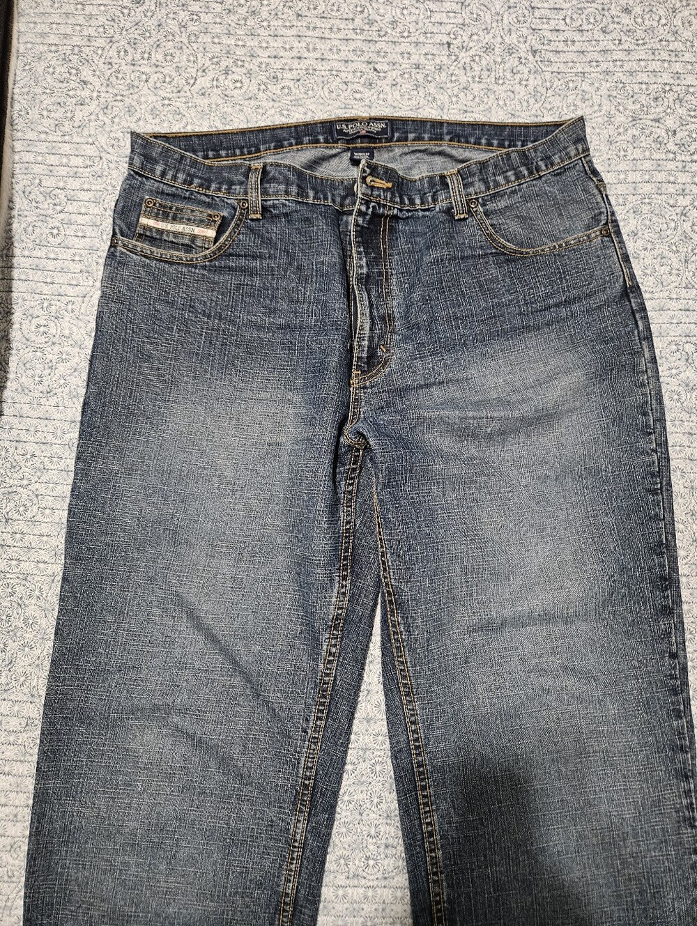 U.S. Polo Assn. Men's Medium Blue Straight-Leg Jeans